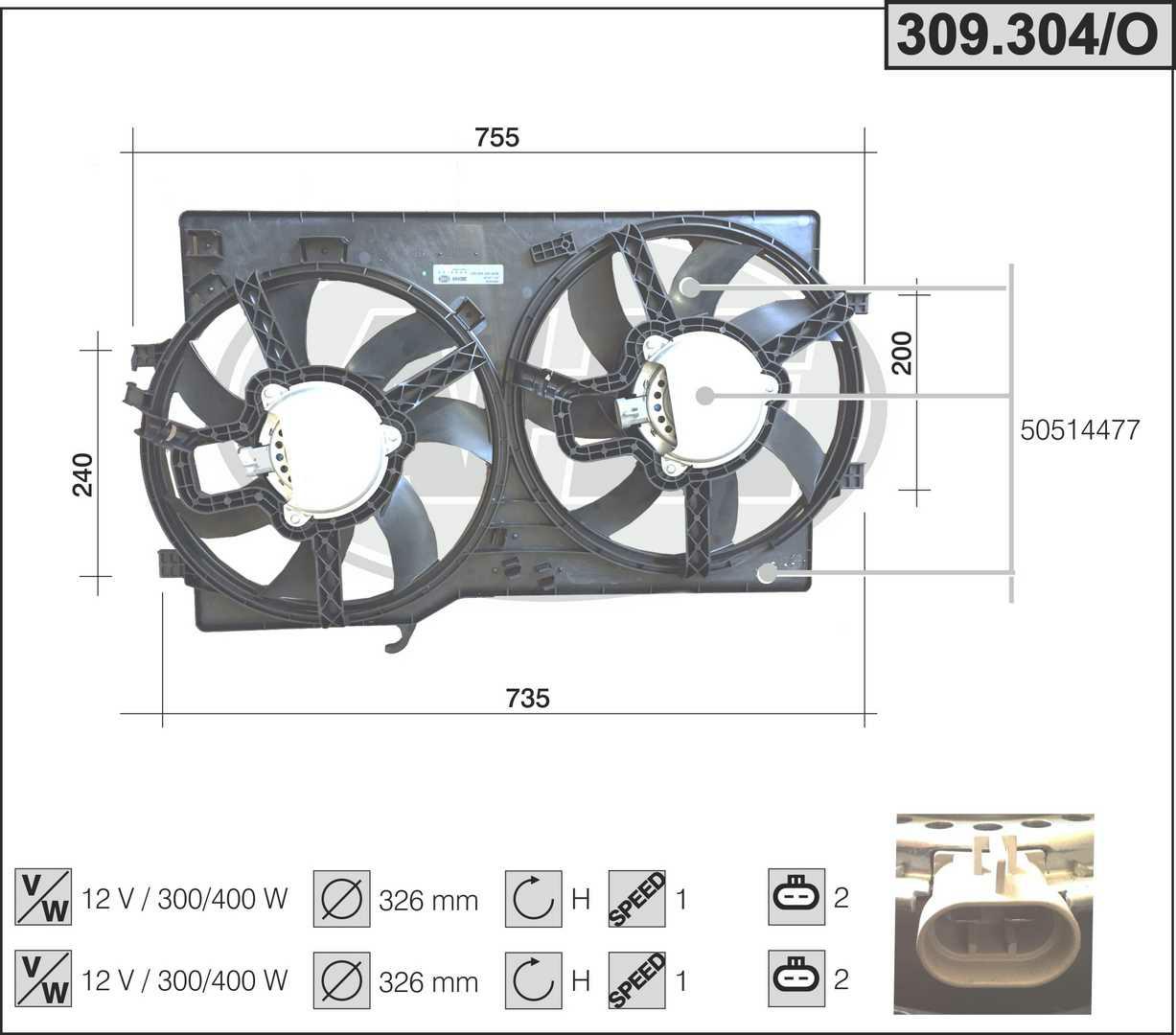 Fan Alfa Romeo Giulietta 1 8 Tb M Ac Four Seasons Italy